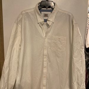 Men's Barbour Steve McQueen Button-down Shirt in Clay White - Sz 2XL